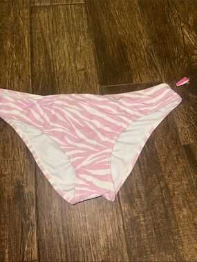 Ninety-Nine Pink Zebra Print Bikini Bottoms NWT Size Large
